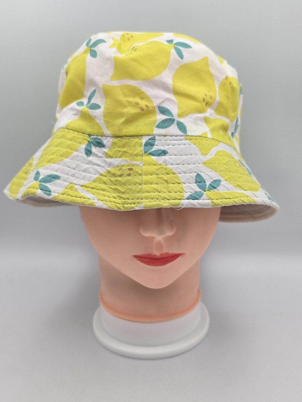 Lemon Print Polyester Bucket Hat